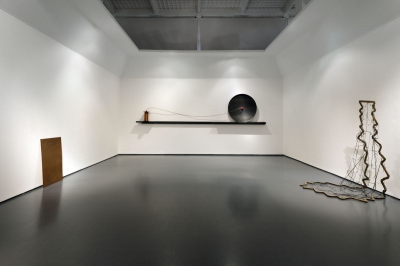 <br>Paolo Icaro, "Autobiografia", 1969 (left); Eliseo Mattiacci, "Lente Solare", 1988 (middle); Hidetoshi Nagasawa, "Velo", 1988 (right) - Photograph © Attilio Maranzano