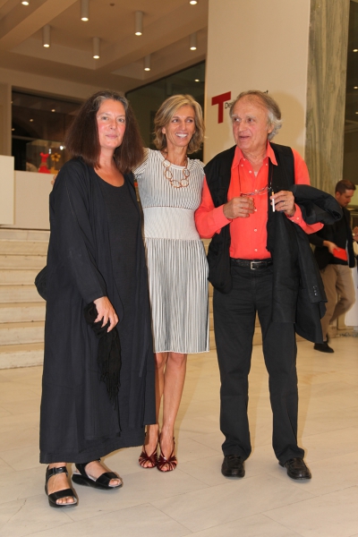 <br>Grazia Toderi, Elena Tettamanti and Gilberto Zorio - Photograph by Lodovico Colli di Felizzano